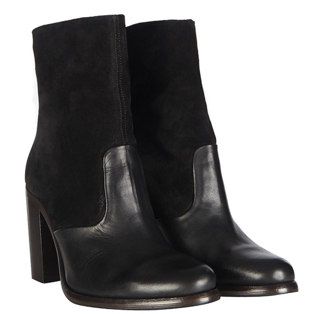 ALL SAINTS two tone High Hessian boot